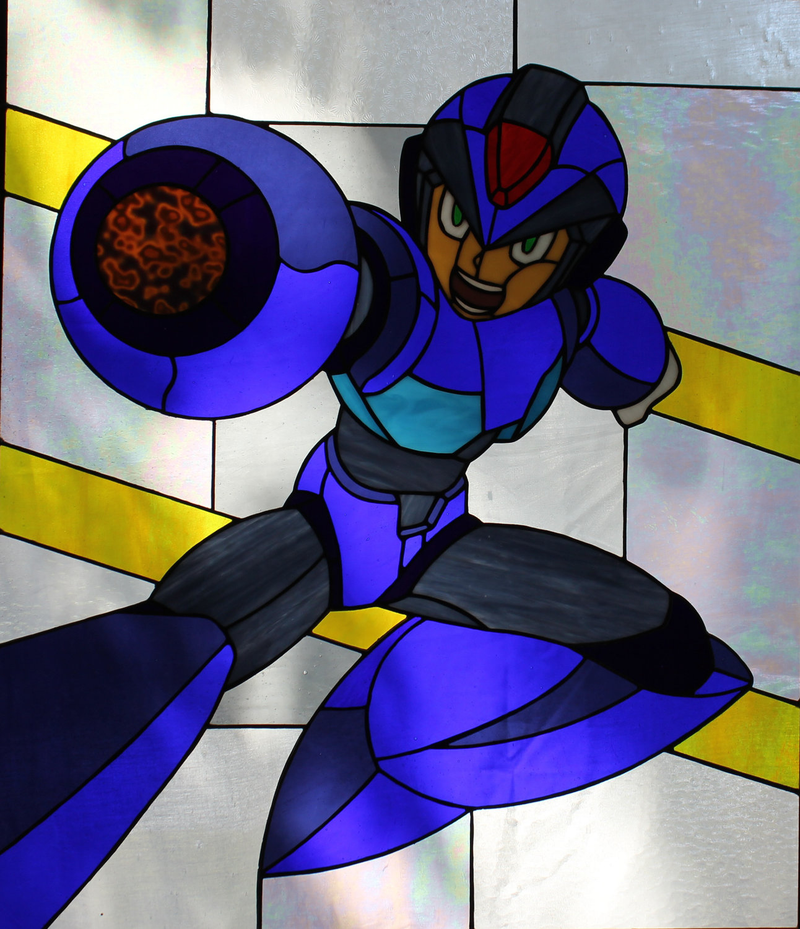 Illustration for article titled Let This Halo, Mega Man and Metroid Stained Glass Turn Your Home Into a Video Game House of Worship